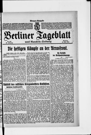 Berliner Tageblatt und Handels-Zeitung on May 15, 1917