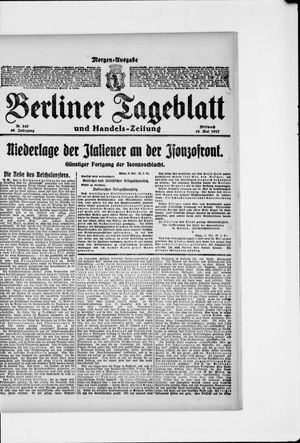 Berliner Tageblatt und Handels-Zeitung on May 16, 1917
