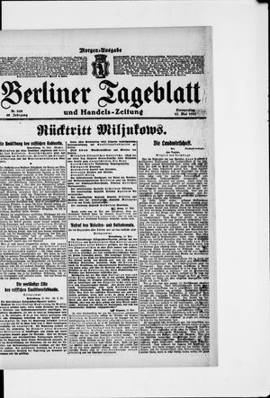 Berliner Tageblatt und Handels-Zeitung vom 17.05.1917