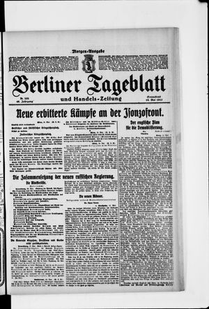Berliner Tageblatt und Handels-Zeitung vom 19.05.1917
