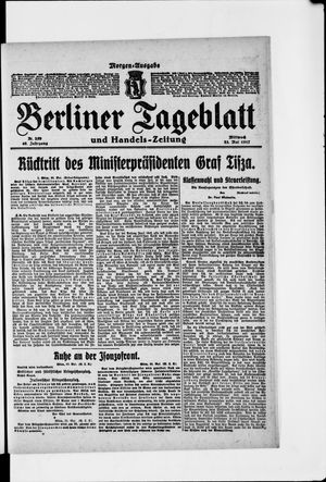 Berliner Tageblatt und Handels-Zeitung vom 23.05.1917