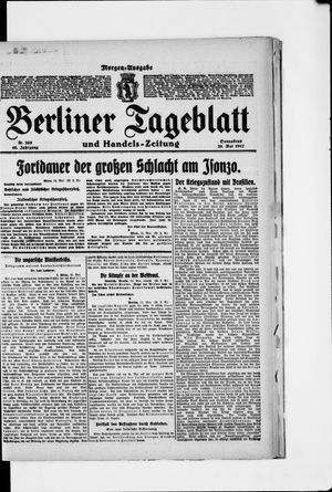 Berliner Tageblatt und Handels-Zeitung vom 26.05.1917