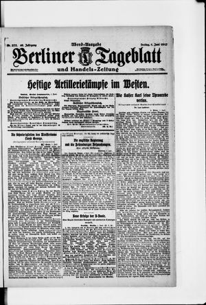 Berliner Tageblatt und Handels-Zeitung vom 01.06.1917