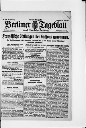 Berliner Tageblatt und Handels-Zeitung vom 02.06.1917