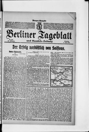 Berliner Tageblatt und Handels-Zeitung on Jun 3, 1917