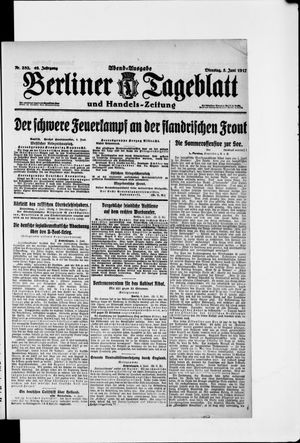 Berliner Tageblatt und Handels-Zeitung vom 05.06.1917