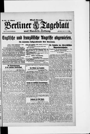 Berliner Tageblatt und Handels-Zeitung vom 06.06.1917