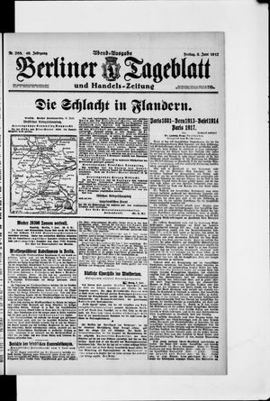 Berliner Tageblatt und Handels-Zeitung vom 08.06.1917