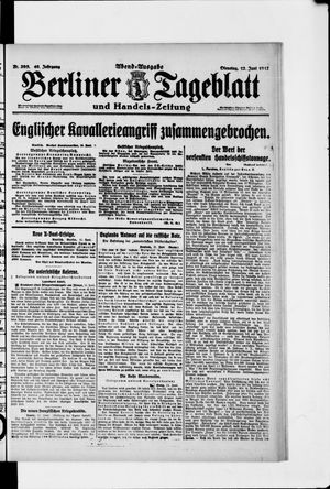 Berliner Tageblatt und Handels-Zeitung vom 12.06.1917