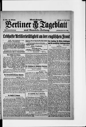 Berliner Tageblatt und Handels-Zeitung vom 18.06.1917