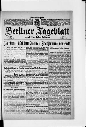 Berliner Tageblatt und Handels-Zeitung vom 20.06.1917