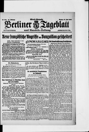 Berliner Tageblatt und Handels-Zeitung on Jun 25, 1917