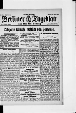 Berliner Tageblatt und Handels-Zeitung vom 26.06.1917