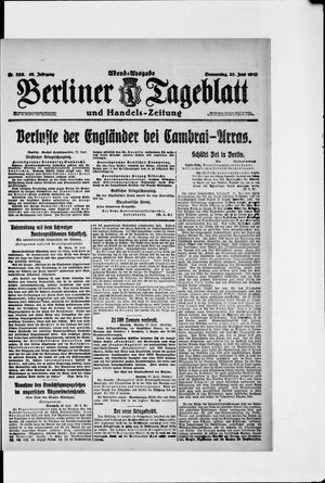 Berliner Tageblatt und Handels-Zeitung vom 28.06.1917