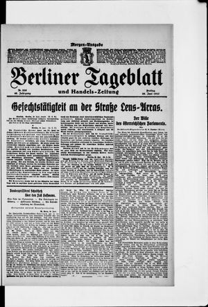 Berliner Tageblatt und Handels-Zeitung on Jun 29, 1917
