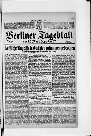 Berliner Tageblatt und Handels-Zeitung on Jul 2, 1917