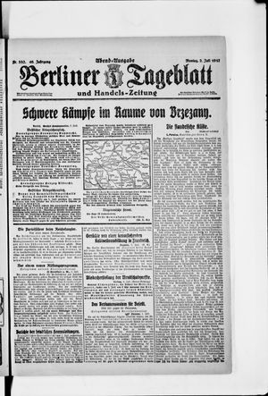 Berliner Tageblatt und Handels-Zeitung vom 02.07.1917