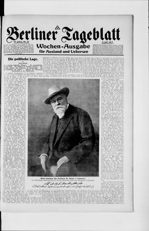 Berliner Tageblatt und Handels-Zeitung on Jul 3, 1917