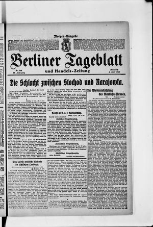 Berliner Tageblatt und Handels-Zeitung vom 04.07.1917