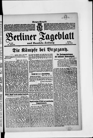 Berliner Tageblatt und Handels-Zeitung vom 06.07.1917