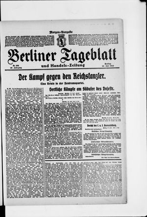 Berliner Tageblatt und Handels-Zeitung vom 13.07.1917