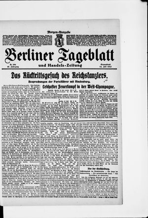 Berliner Tageblatt und Handels-Zeitung vom 14.07.1917