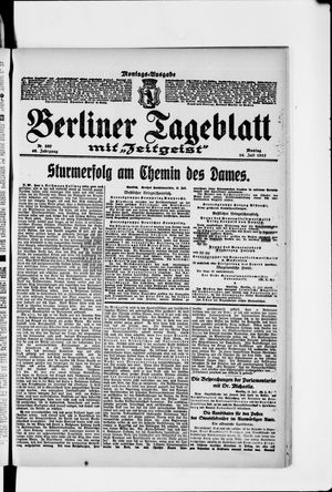 Berliner Tageblatt und Handels-Zeitung vom 16.07.1917