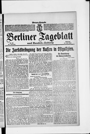Berliner Tageblatt und Handels-Zeitung vom 18.07.1917