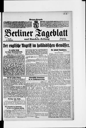 Berliner Tageblatt und Handels-Zeitung vom 19.07.1917