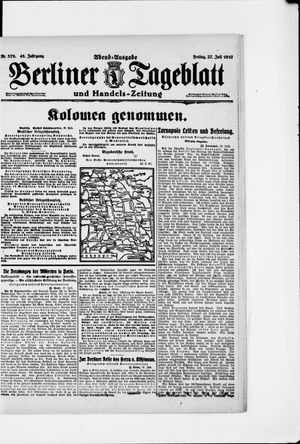 Berliner Tageblatt und Handels-Zeitung vom 27.07.1917