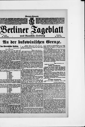 Berliner Tageblatt und Handels-Zeitung vom 29.07.1917
