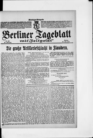 Berliner Tageblatt und Handels-Zeitung vom 30.07.1917