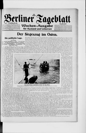 Berliner Tageblatt und Handels-Zeitung vom 31.07.1917