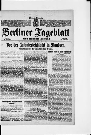 Berliner Tageblatt und Handels-Zeitung vom 31.07.1917