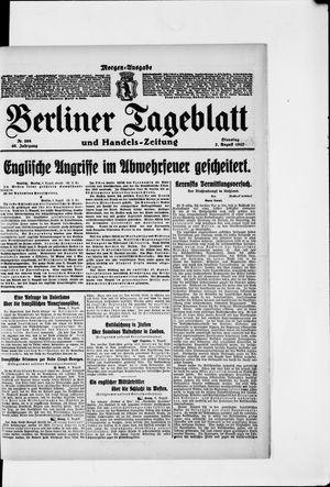 Berliner Tageblatt und Handels-Zeitung vom 07.08.1917