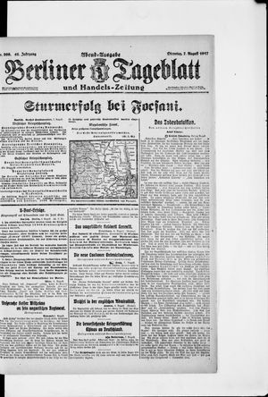 Berliner Tageblatt und Handels-Zeitung vom 07.08.1917