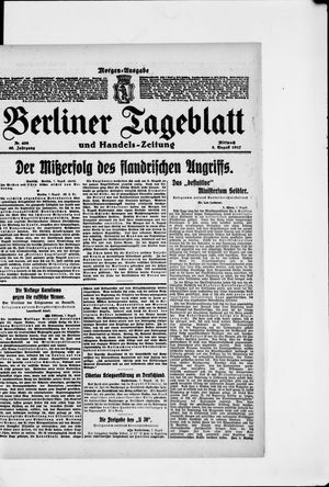 Berliner Tageblatt und Handels-Zeitung vom 08.08.1917