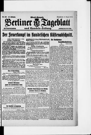 Berliner Tageblatt und Handels-Zeitung vom 11.08.1917