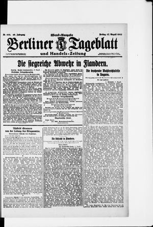 Berliner Tageblatt und Handels-Zeitung vom 17.08.1917