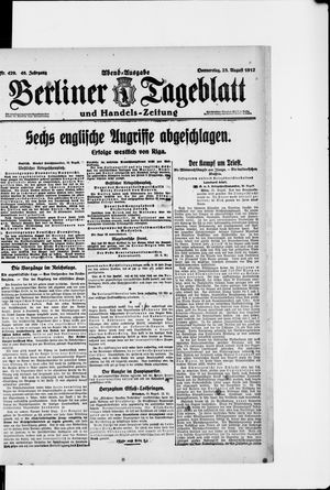 Berliner Tageblatt und Handels-Zeitung vom 23.08.1917
