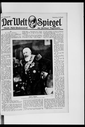 Berliner Tageblatt und Handels-Zeitung on Aug 30, 1917
