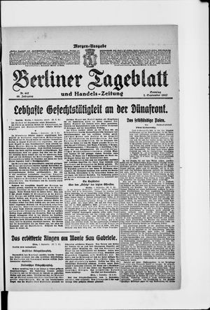 Berliner Tageblatt und Handels-Zeitung vom 02.09.1917