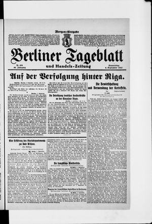 Berliner Tageblatt und Handels-Zeitung vom 06.09.1917
