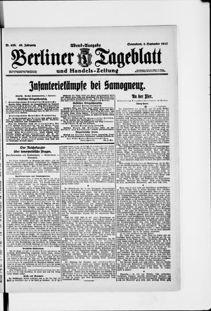 Berliner Tageblatt und Handels-Zeitung vom 08.09.1917