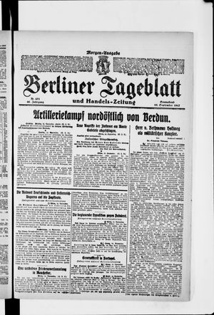Berliner Tageblatt und Handels-Zeitung vom 15.09.1917