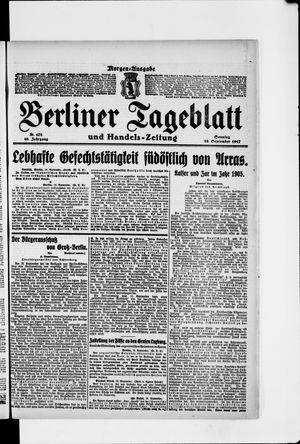 Berliner Tageblatt und Handels-Zeitung vom 16.09.1917