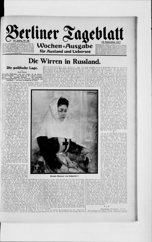 Berliner Tageblatt und Handels-Zeitung vom 19.09.1917