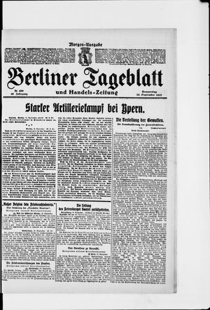 Berliner Tageblatt und Handels-Zeitung vom 20.09.1917