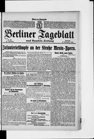 Berliner Tageblatt und Handels-Zeitung vom 26.09.1917