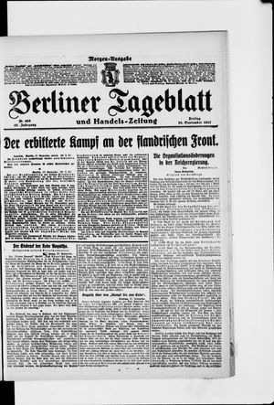 Berliner Tageblatt und Handels-Zeitung vom 28.09.1917